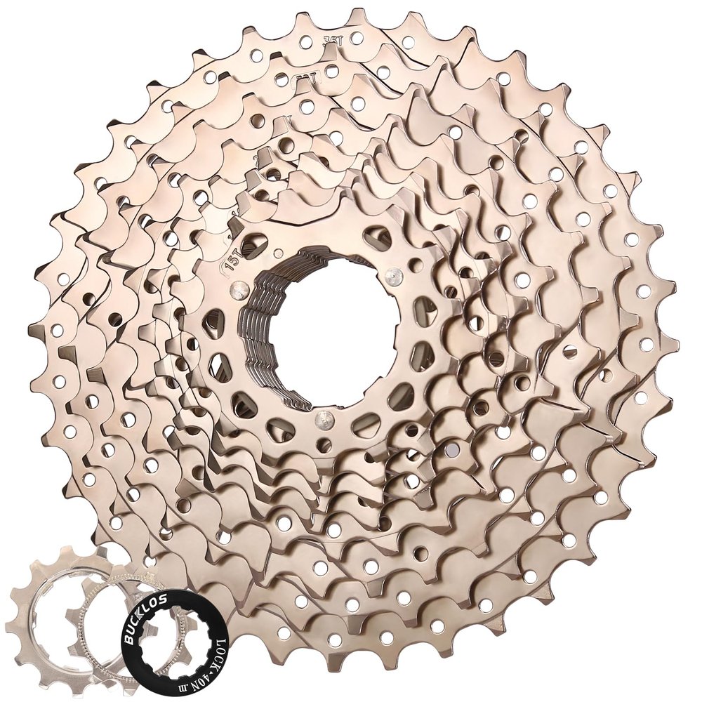 BUCKLOS 8/9/10/11/12 Speed Cassette Ultra-Light 11-25/28/32/34/36/40/42/46/50/52T Bike Cassette Fit Mountain Bike/Road Bike/XC/DH/AM,Compatible with Shimano Sram HG Hub Driver
