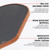 PICKLETECH Pickleball Paddle Protection Tape Brown - Paddle Head Edge Guard - Racket Edge Protection Tape -Fit Perfectly Curved Edge -No Wrinkling Pizzazz Contrasty Colors view 4