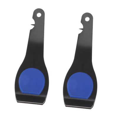 BESPORTBLE 2pc Fishing Tools Kit Stainless Steel Quick Clips Wire Cutter Portable Fishing Scissors for Tackle Outdoor Gear Black