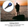 BESPORTBLE 2pc Fishing Tools Kit Stainless Steel Quick Clips Wire Cutter Portable Fishing Scissors for Tackle Outdoor Gear Black view 3