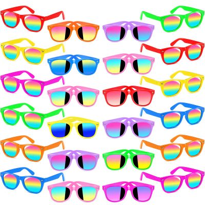 Kids Sunglasses Bulk - 24 Pack UV400 Protection for Boys Girls 3-10, Party Favor Goodie Bags Stuffers, Summer Pool Beach Birthday Party Favors