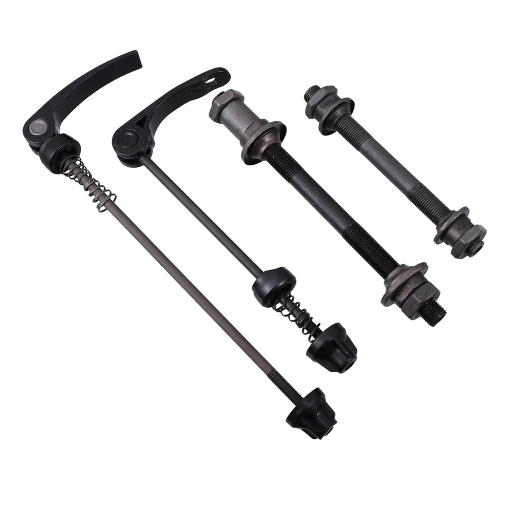 Kisangel Bike Axles Quick Release Wheel Skewers Hollow Axle for Easy Installation No Tools Needed