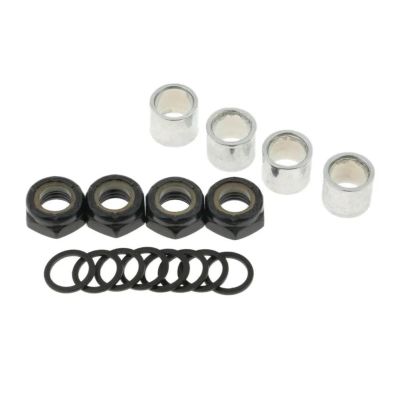 Bimetal Seal Shield Micro deep Groove Bearing Iron Black Gold Skateboard Bearing Spacers Washer Nuts Speed Kit Longboard Repair Rebuild Reducing Friction