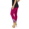 JOFOW Women Sport Yoga Print Workout Mid Waist Running Pants Fitness Elastic Leggings (Hot Pink, XL) view 1