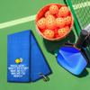 WUUCKOO Whose Serve Whats The Score Embroidered Towel, Funny Towel for Bag with Clip, Player Gift, Birthday Retirement Gift for Grandpa Pickleball Lover view 3
