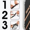 PICKLETECH Pickleball Paddle Protection Tape Rose Gold - Paddle Head Edge Guard - Racket Edge Protection Tape -Fit Perfectly Curved Edge -No Wrinkling Pizzazz Contrasty Colors view 3