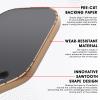PICKLETECH Pickleball Paddle Protection Tape Rose Gold - Paddle Head Edge Guard - Racket Edge Protection Tape -Fit Perfectly Curved Edge -No Wrinkling Pizzazz Contrasty Colors view 4