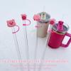 Amreich Cute Pig Straw Covers for 10mm Straws Compatible with Stanley Cup view 2