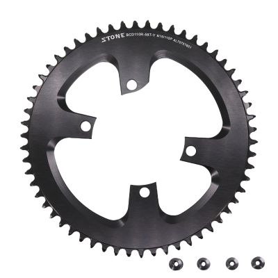 DJC Stone Chainring 110BCD Round for Shimano 105 R7000 R8000 R9100 110bcd 34T 40T 46T 48 50T 54 56 58T 60T for 12 Speed Road Bike