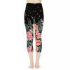 AFPANQZ Casual Yoga Leggings for Women Dragonfly and Flower Moon Yoga Leggings Scrunch Butt Cycling Pants Lightweight Sport Leggings for Yoga Gym Running Athletic Pants view 4