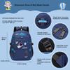 MITOWERMI Astronaut Backpack for Boys School Bags Space Kids Backpack for School Elementary Book Bags Girls Lightweight Travel Back Packs Blue view 2