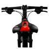 TERPON Bicycle Saddle MTB Mountain Road Bike Saddle Comfortable Cushion Silicone Skid-Proof Leather Cycling Front Seat Mat Bicycle Saddle (Color : Black Purple B, Size : 1) view 4