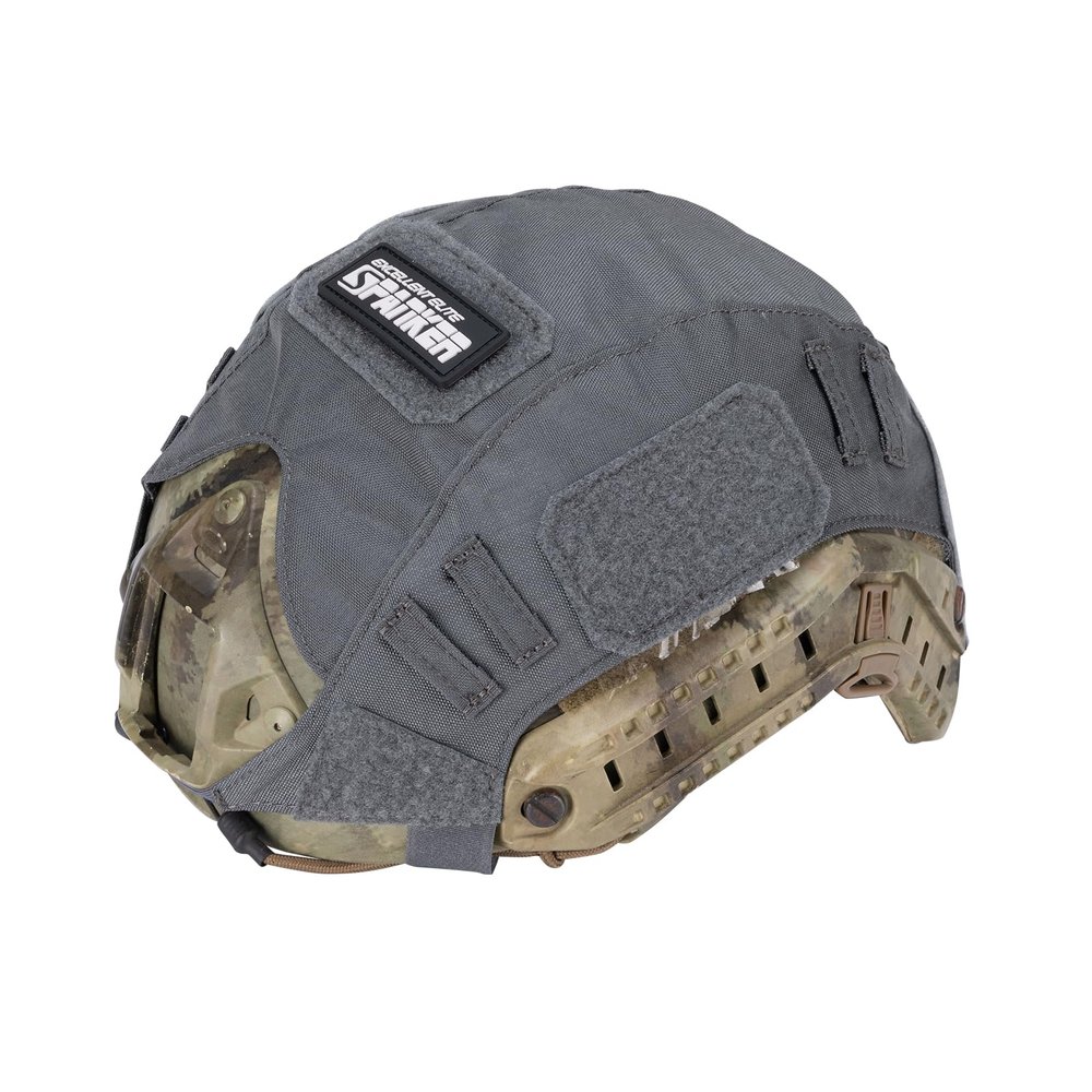 EXCELLENT ELITE SPANKER Tactical Helmet Cover, Military Fast Helmet Cover for Ops-Core Fast PJ/MH in Size M/L -Without Helmet(Grey)