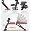 Dumbbell Bench Fitness Gym Weight Bench Press Preacher Curl Bench Foldable, Utility Weight Bench Adjustable with Leg Extension, Positions, 440LBS Weight Capacity view 3
