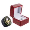 2023 Fantasy Football Championship Ring | Heavy FFL Champion Ring | Gold Silver Tone Plated Award Trophy for Fantasy Football League Winner (size 9, ring and box together) view 1
