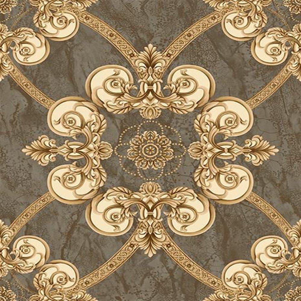 Modern Wallpaper Stick Wallpaper Kitchen Bedroom Stickers Murals Tile Stickers Wallpaper Gold Wallpaper Glitter Bedroom Damask Rose Living Room Wallpaper Extra Thick 3D (Color : F)