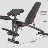 Multifunctional Fitness Dumbbell Bench Dumbbell Bench Sit-Up Board Multi-Functional Chair Home Sports Equipment Folding Seat Cushion and Back Cushion Can be Adjusted at Multiple Angles view 3