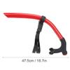 JOROBURO Swimming Snorkel, 47.5 cm PVC Front Snorkel Breathing Tube, Front Snorkel Breathing Tube Detachable Swimming Scuba for Snorkeling Diving Training Breathing Tube Diving Tube (Small) view 2