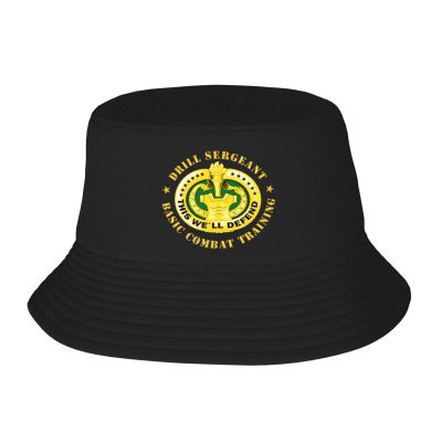 ANRAM Drill SGT Badge - Basic Combat Training Bucket Hat Outdoor Camping Sun Hat Black