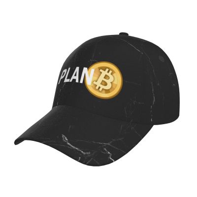 ANRAM Bitcoin Plan B Baseball Hat Adjustable Fashion Hat Black