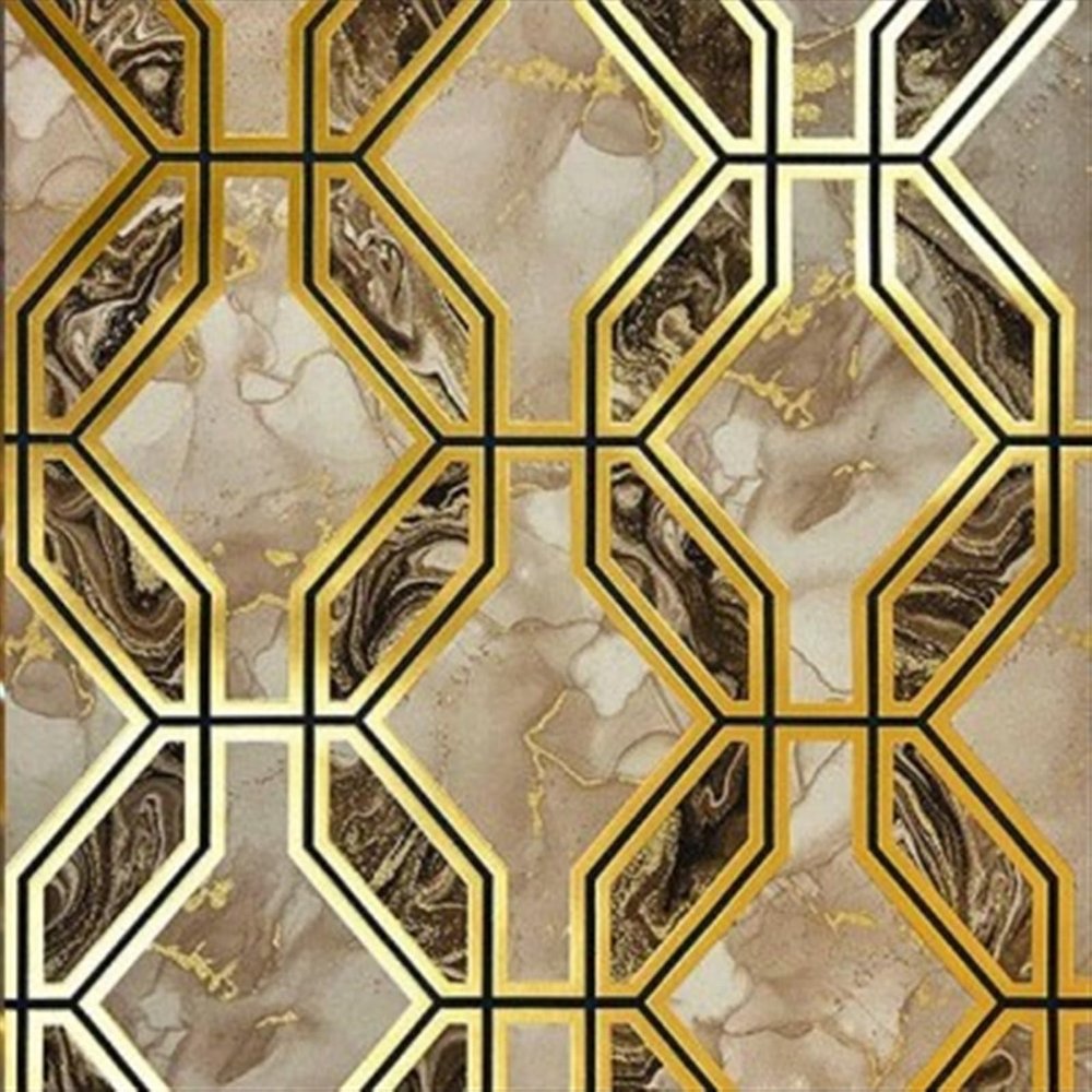 WAOCEO Modern Wallpaper Stick Wallpaper Kitchen Bedroom Stickers Murals Tile Stickers Wallpaper Gold Wallpaper Glitter Bedroom Damask Rose Living Room Wallpaper Extra Thick 3D (Color : E), gdsfw5674
