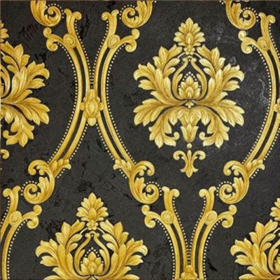 Modern Wallpaper Stick Wallpaper Kitchen Bedroom Stickers Murals Tile Stickers Wallpaper Gold Wallpaper Glitter Bedroom Damask Rose Living Room Wallpaper Extra Thick 3D (Color : E)