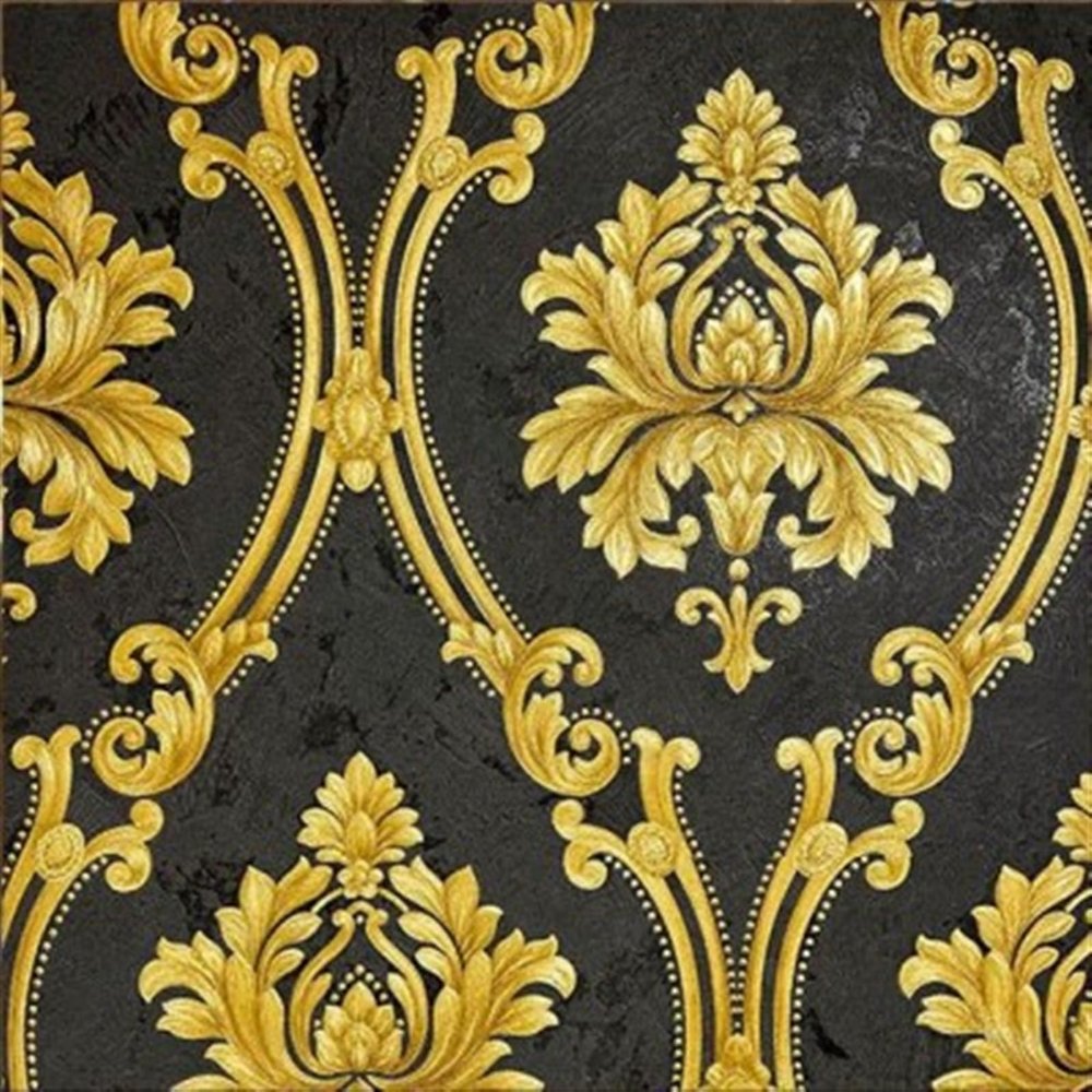 Modern Wallpaper Stick Wallpaper Kitchen Bedroom Stickers Murals Tile Stickers Wallpaper Gold Wallpaper Glitter Bedroom Damask Rose Living Room Wallpaper Extra Thick 3D (Color : E)