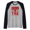 Tau Kappa Epsilon Fraternity Teke Est 1899 TKE Raglan Baseball Tee view 1