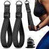 RENRANRING Tricep Rope Cable Attachment Handles for Gym, 13inch Exercise Handles, Tricep Pull Down Attachments Rope for Pilates, Yoga, Strength Trainer, Physical Therapy, Stretch, Recovery-Black view 1