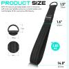 RENRANRING Tricep Rope Cable Attachment Handles for Gym, 13inch Exercise Handles, Tricep Pull Down Attachments Rope for Pilates, Yoga, Strength Trainer, Physical Therapy, Stretch, Recovery-Black view 3