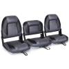 Leader Accessories 50" Bass Boat Seats Folding Fishing Boat Seat (Black/Charcoal) view 1