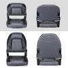 Leader Accessories 50" Bass Boat Seats Folding Fishing Boat Seat (Black/Charcoal) view 3