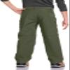 CQR Kids Youth Hiking Cargo Pants, UPF 50+ Quick Dry Convertible Zip Off Pants, Outdoor Camping Pants, Shenah Venture Army Green, Medium view 4