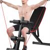 Multifunctional Dumbbell Bench Fitness Adjustable Weight Bench - Utility Foldable Multi-Purpose Bench for, Incline Decline Bench for Home Gym Bench view 2
