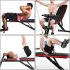 Multifunctional Dumbbell Bench Fitness Adjustable Weight Bench - Utility Foldable Multi-Purpose Bench for, Incline Decline Bench for Home Gym Bench view 3