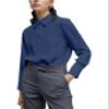 YAMANMAN Women's Button Down Shirt Classic Long Sleeve Collared Tops Work Office Chiffon Blouse view 1