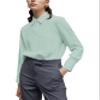YAMANMAN Women's Button Down Shirt Classic Long Sleeve Collared Tops Work Office Chiffon Blouse view 2