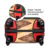 MyPiky Tropical Beach Palms Print Luggage Cover Suitcase Cover Elastic Travel Luggage Protector Spandex Fits 18-28 Inch Luggage, Small, White view 4