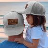 Rucekia Custom Name Boys Girls Baseball Hat, Personalized Grey Fitted Infant Baby Hats, Adjustable Snapback Mesh Truck Caps for Toddler, Kids, Teen and Adults view 2