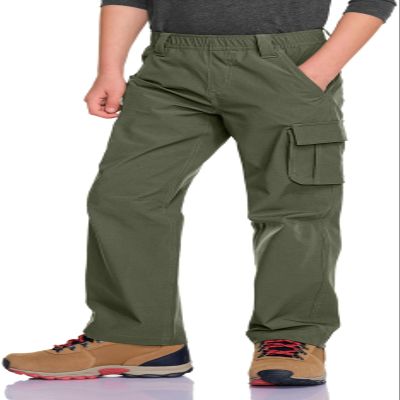 CQR Kids Youth Hiking Cargo Pants, Outdoor Camping Pants, UPF 50+ Quick Dry Regular Pants, Shenah Trail Army Green, X-Small