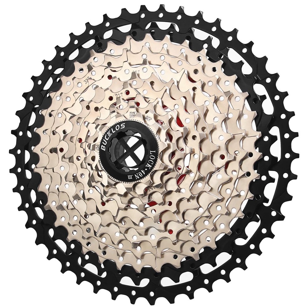 BUCKLOS 8/9/10/11/12 Speed Cassette Ultra-Light 11-25/28/32/34/36/40/42/46/50/52T Bike Cassette Fit Mountain Bike/Road Bike/XC/DH/AM,Compatible with Shimano Sram HG Hub Driver