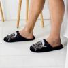 CIMOXDERRT Pirate Skull Swords Men's Slipper Non Slip Comfortable Winter Warm Home House Shoes view 2