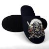 CIMOXDERRT Pirate Skull Swords Men's Slipper Non Slip Comfortable Winter Warm Home House Shoes view 3