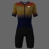 Lo.gas Logas MensTriathlon Suit Trisuit Race Skinsuit Cycling Speed Suit Swimskin Bike Swim Run Color-Blocking view 4