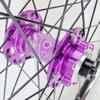 24'' 26'' 27.5'' 29'' Mountain Bike Wheelset Mountain bike Front Back Wheels Quick Release Disc Brake Aluminium Alloy Rims With Bearing Hubs Cassette 8-12 Speed ( Color : Black-Purple , Size : 27.5inc view 4