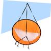 GANAZONO Foldable Kayak Sail with Window 42.5 Inch 108cm Orange view 4