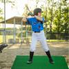 Drydiet Baseball Softball Training Batting Mat 5.97 x 2.36 ft Heavy Duty Hitting Mat Softball Training Equipment for Indoor Outdoor Floors Garage Backyard, Green view 1
