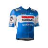 2024 Pro Team SOUDAL Quick Step Cycling Jersey for Men,Short Sleeve Quick Dry Bike Shirt (5XL)