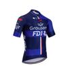 2024 Pro Team Groupama FDJ Cycling Jersey for Men,Short Sleeve Quick Dry Bike Shirt (L) view 1