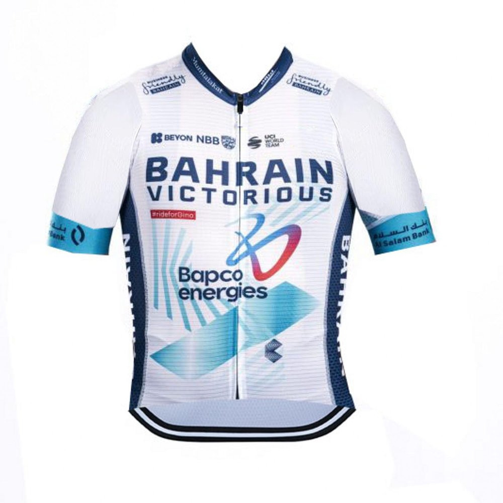 2024 Pro Team Bahrain Cycling Jersey for Men,Short Sleeve Quick Dry Bike Shirt (4XL)